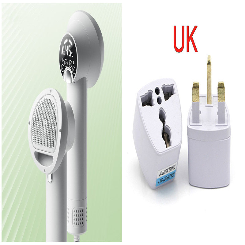 HKM-3092541 Smart Pet Hair Dryer with Comb Attachment for Dogs and Cats - Silent, Safe Grooming Tool