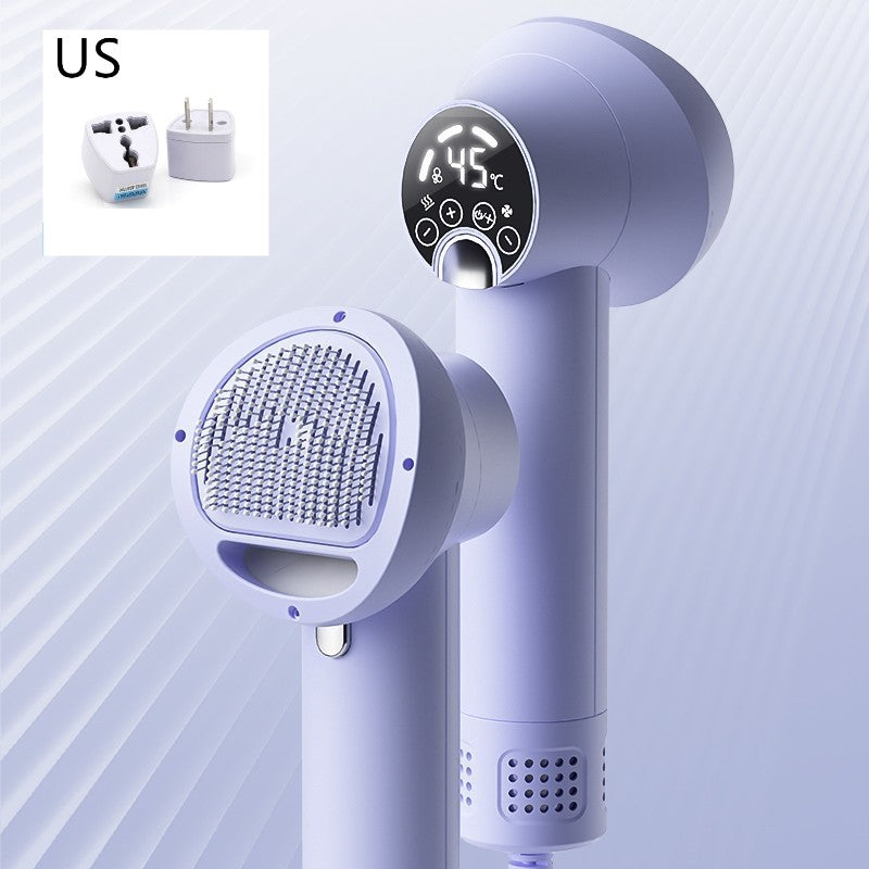 HKM-3092541 Smart Pet Hair Dryer with Comb Attachment for Dogs and Cats - Silent, Safe Grooming Tool