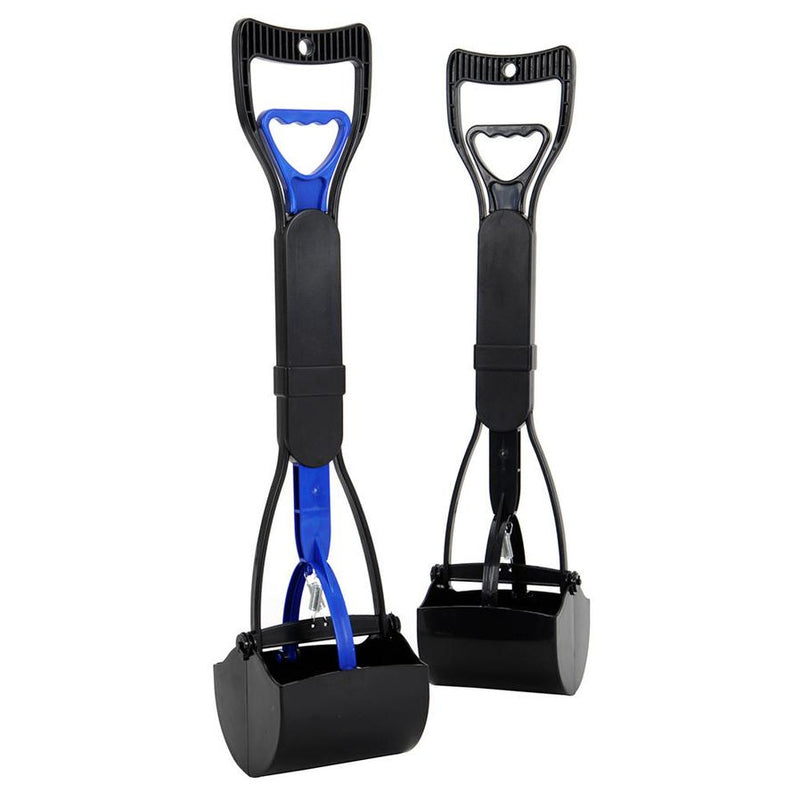 HKM-309267 Dog Toilet Picker and Clamp - 60cm Length, Sapphire Blue or Black, Easy Pet Waste Removal Tool