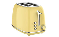 HKM-309267 Stainless Steel 2-Slice Electric Pop-Up Toaster with Grill Function