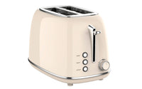 HKM-309267 Stainless Steel 2-Slice Electric Pop-Up Toaster with Grill Function
