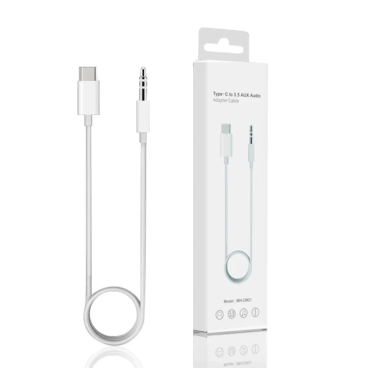 HKM-309267 Type C to 3.5mm AUX Converter Cable for Compatible Devices and Car Audio Systems