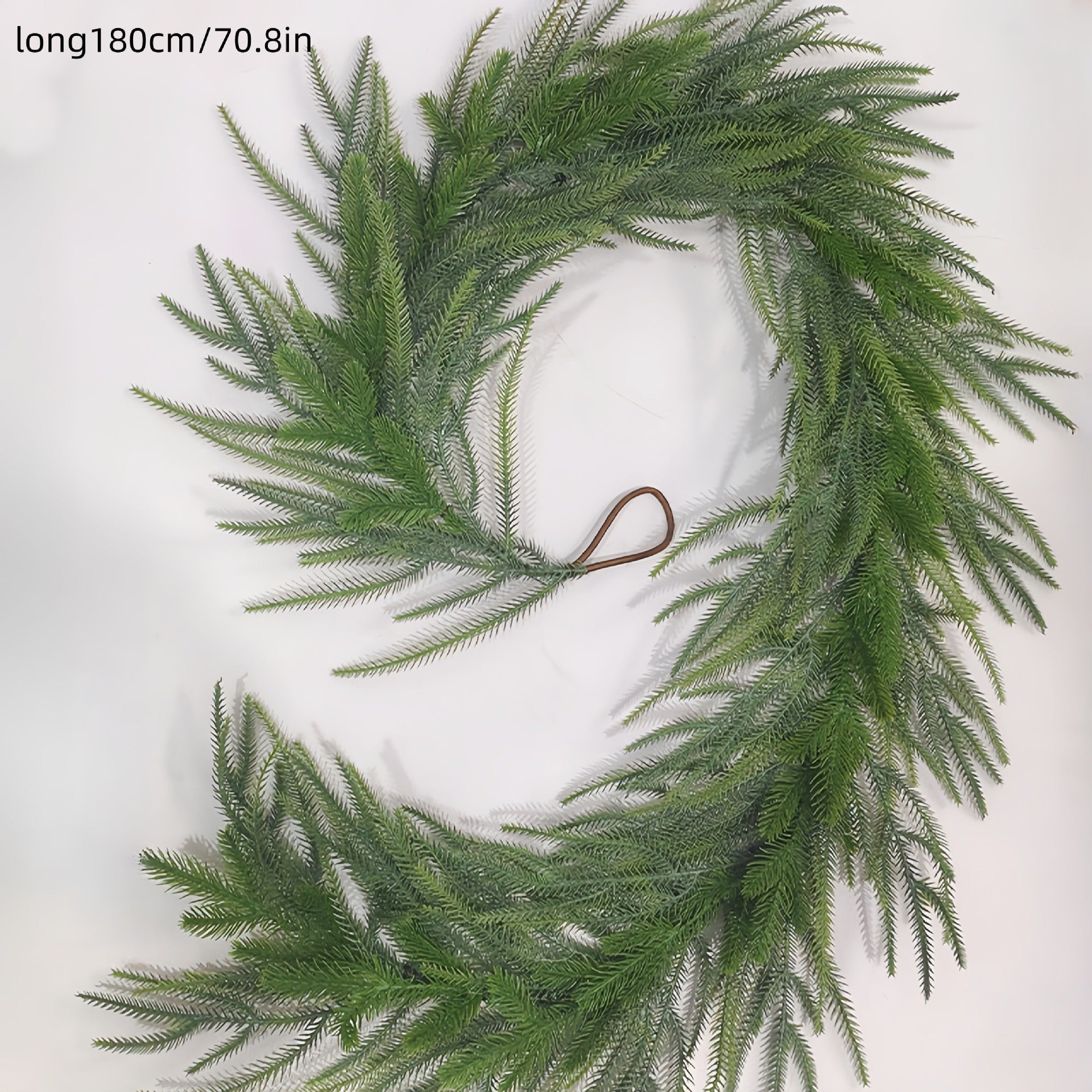 HKM-309331 Soft PVC Christmas Rattan Door Hanging with Pine and Cypress Design - 220cm