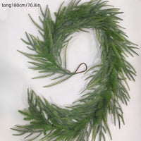 HKM-309331 Soft PVC Christmas Rattan Door Hanging with Pine and Cypress Design - 220cm