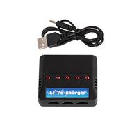 HKM-309587 Smart USB Charger for 3.7V Lithium Batteries - Five Slot Charging Station