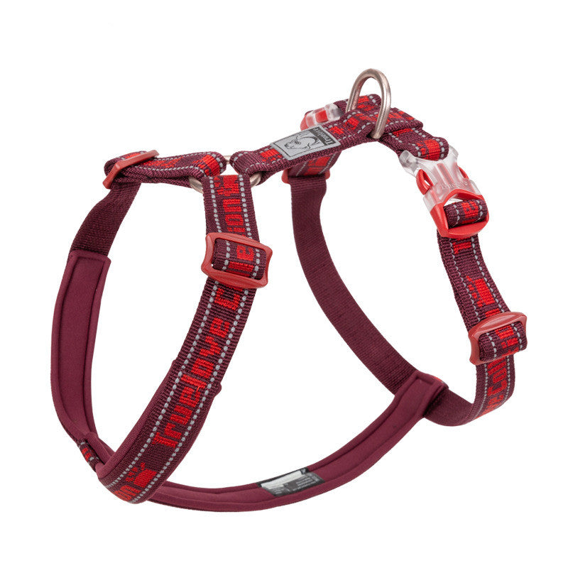 HKM-3095997 Reflective No Pull Dog Harness with Neoprene Padding - Adjustable Military Style Training Vest for Comfort and Safety
