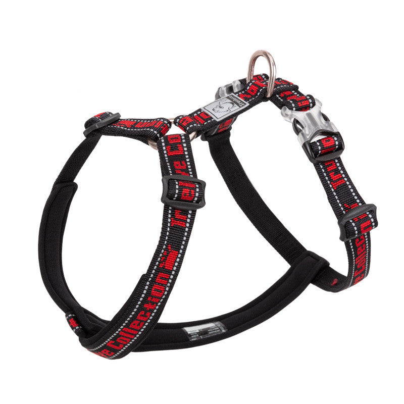 HKM-3095997 Reflective No Pull Dog Harness with Neoprene Padding - Adjustable Military Style Training Vest for Comfort and Safety