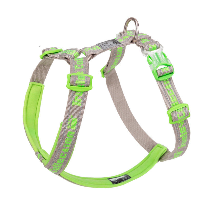 HKM-3095997 Reflective No Pull Dog Harness with Neoprene Padding - Adjustable Military Style Training Vest for Comfort and Safety