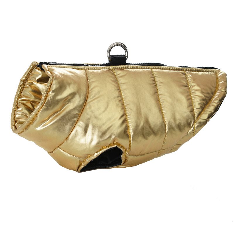 HKM-3096381 Cozy Autumn and Winter Dog Vest Jacket in Red, Pink, Blue, Gold, and Silver - Sizes SM to XXXL