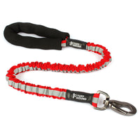 HKM-3096509 High Elastic Pet Leash for Dogs - Suitable for 10-60kg, Black/Red, Reflective Nylon Design