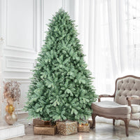 HKM-309651 Blue PE/PVC Mixed Christmas Tree - Multiple Heights Available from 4ft to 9ft