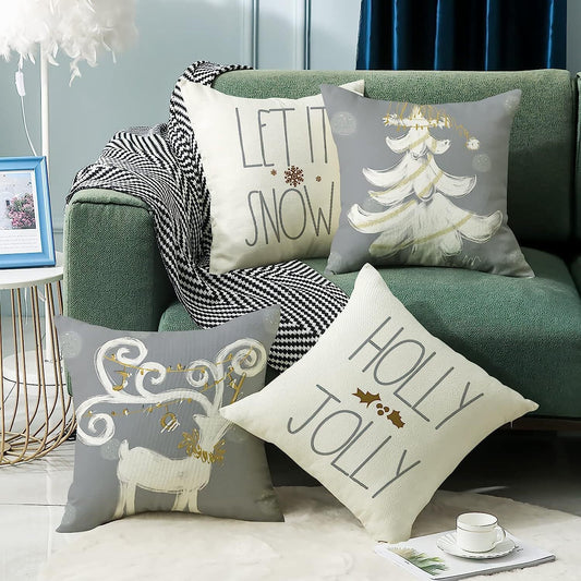 HKM-309651 Nordic Style Super Soft Linen Throw Pillow Cover 45x45cm