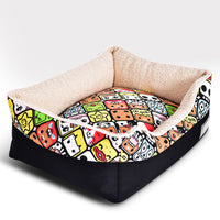 HKM-3096765 Soft and Cozy Pet Bed with Cartoon Design and Various Color Options for Small to Large Pets