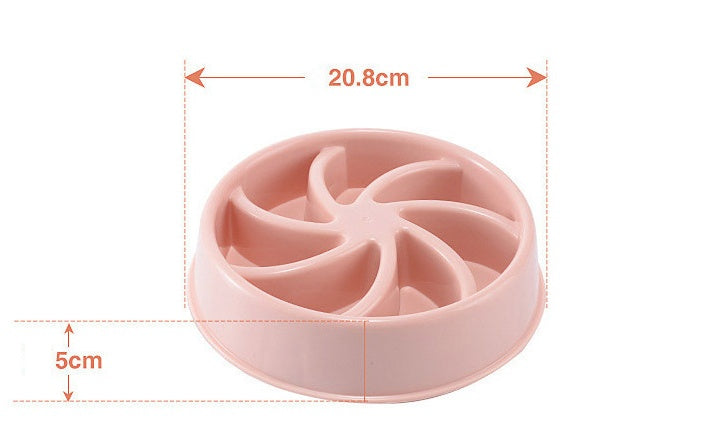 HKM-3096893 Slow Feed Bowl for Dogs and Cats - Plastic Choke Prevention Design in Various Styles and Colors