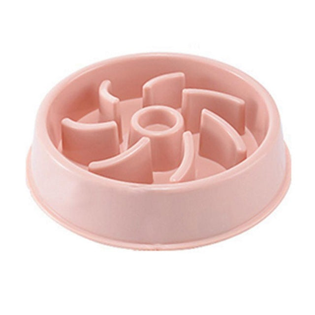 HKM-3096893 Slow Feed Bowl for Dogs and Cats - Plastic Choke Prevention Design in Various Styles and Colors