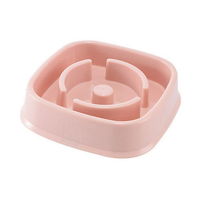 HKM-3096893 Slow Feed Bowl for Dogs and Cats - Plastic Choke Prevention Design in Various Styles and Colors