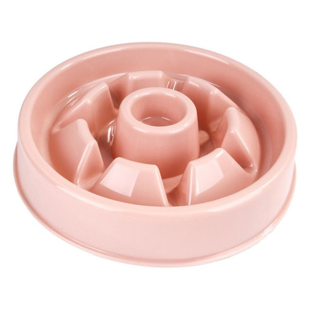 HKM-3096893 Slow Feed Bowl for Dogs and Cats - Plastic Choke Prevention Design in Various Styles and Colors