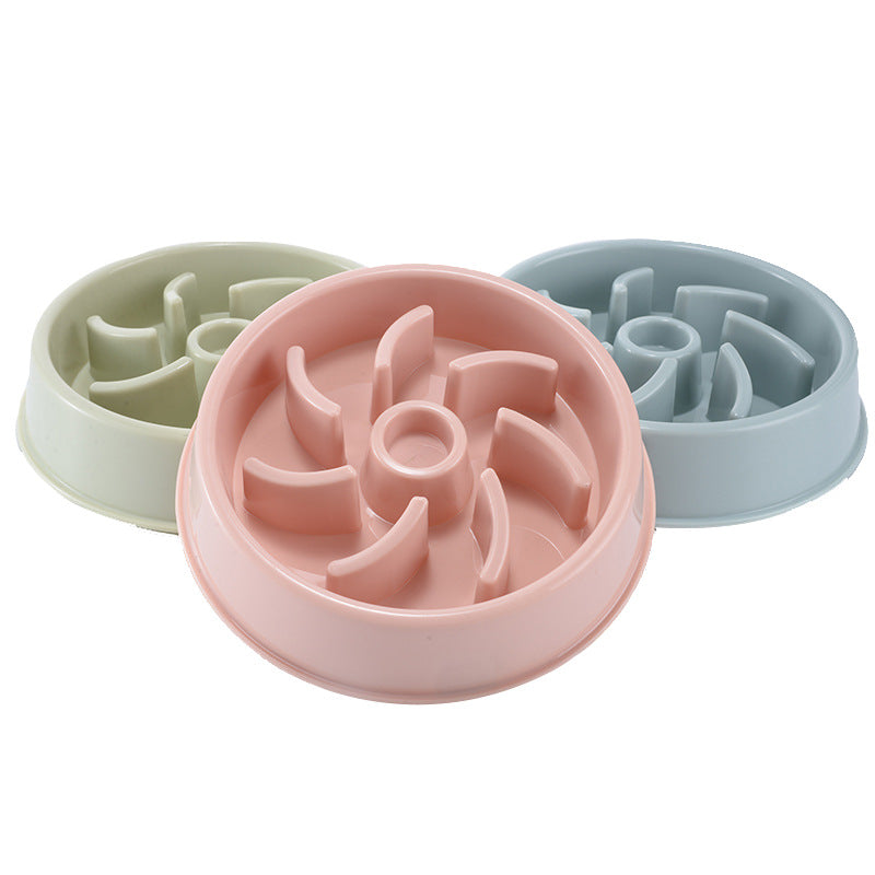 HKM-3096893 Slow Feed Bowl for Dogs and Cats - Plastic Choke Prevention Design in Various Styles and Colors