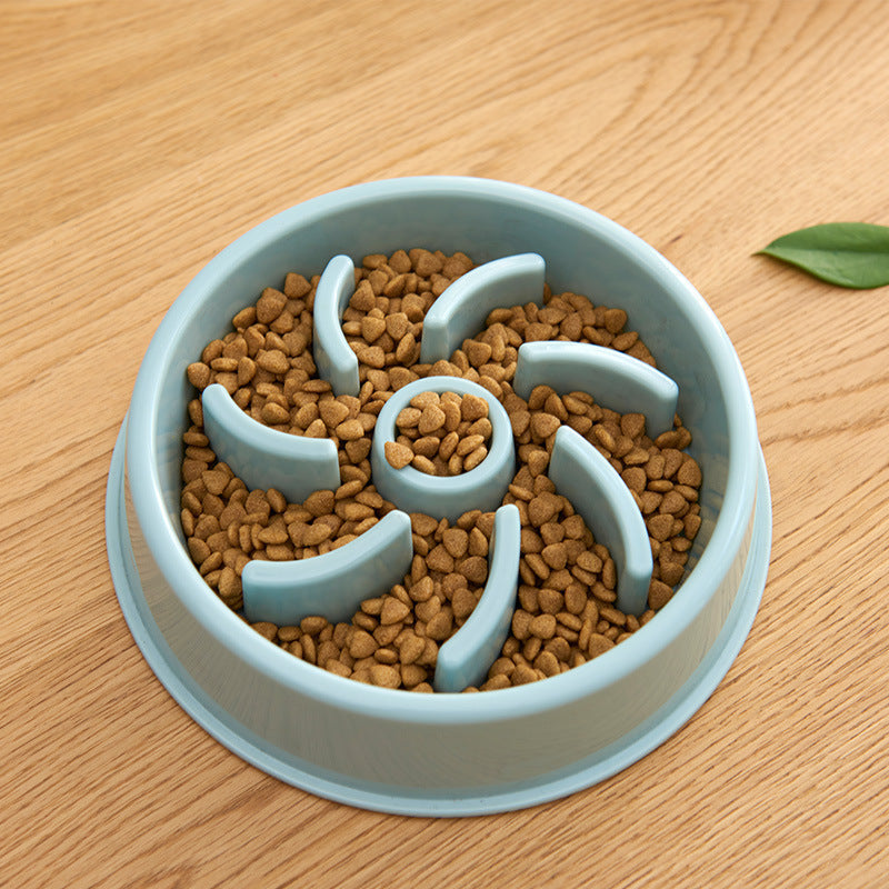 HKM-3096893 Slow Feed Bowl for Dogs and Cats - Plastic Choke Prevention Design in Various Styles and Colors