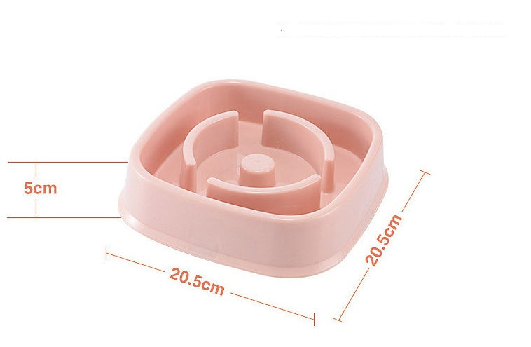 HKM-3096893 Slow Feed Bowl for Dogs and Cats - Plastic Choke Prevention Design in Various Styles and Colors