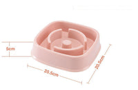 HKM-3096893 Slow Feed Bowl for Dogs and Cats - Plastic Choke Prevention Design in Various Styles and Colors