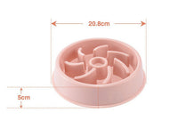 HKM-3096893 Slow Feed Bowl for Dogs and Cats - Plastic Choke Prevention Design in Various Styles and Colors
