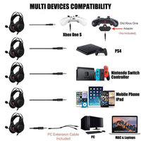 HKM-309715 NUBWO N2 Gaming Headset with 50mm Drivers and Noise-Canceling Microphone for PC, PS4, Xbox, and Mobile Devices