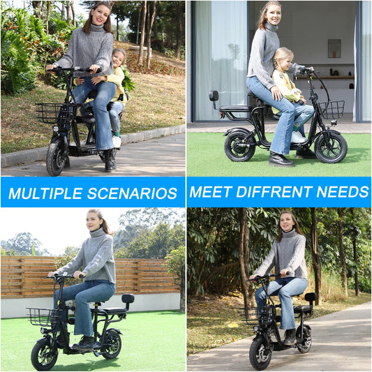 HKM-309843 Lightweight 36V/48V Lithium Battery Electric Hybrid Bike with 500W Motor, Portable Design, Dual Suspension, 3 Speed Options