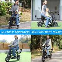HKM-309843 Lightweight 36V/48V Lithium Battery Electric Hybrid Bike with 500W Motor, Portable Design, Dual Suspension, 3 Speed Options