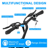 HKM-309843 Lightweight 36V/48V Lithium Battery Electric Hybrid Bike with 500W Motor, Portable Design, Dual Suspension, 3 Speed Options