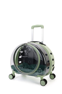 HKM-3098941 Transparent Pet Trolley Bag with Large Capacity and Universal Wheels