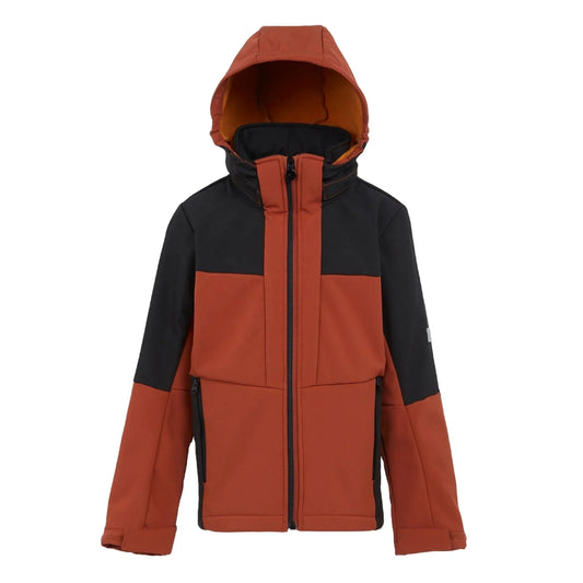 HKM-309907 Winter Softshell Jacket with Block Color Design for Kids Boy