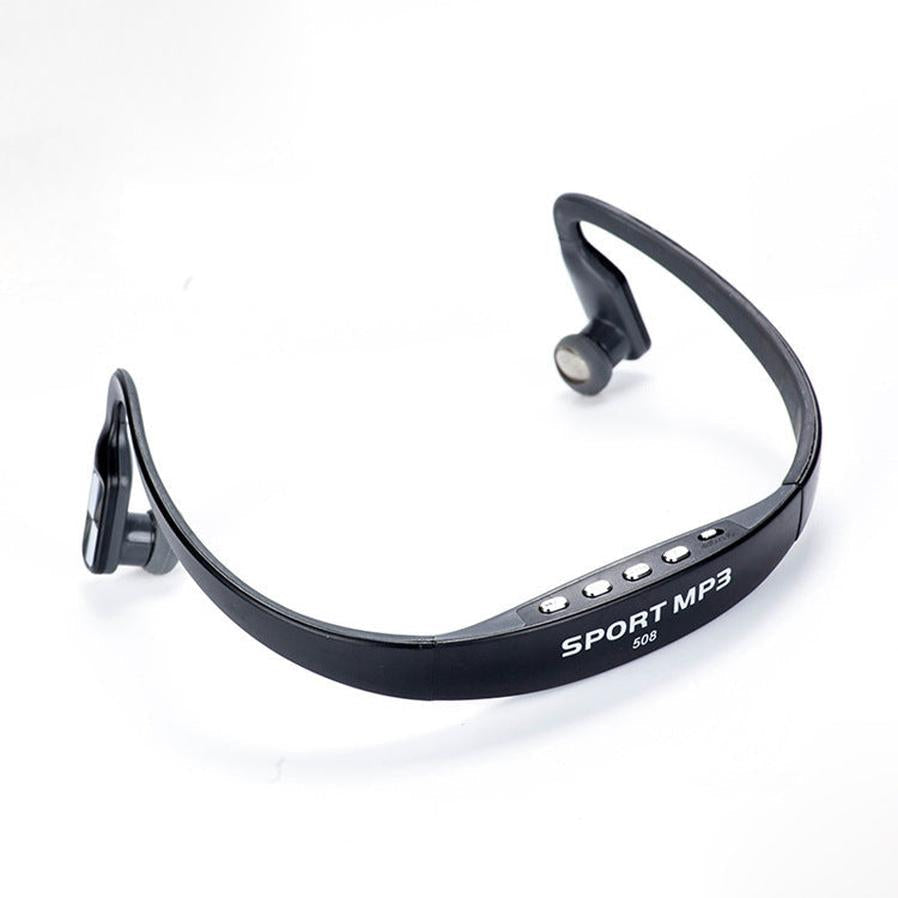 HKM-309907 Wireless Back-Mounted Sports Headset with USB Connection and Rear-Hanging Design