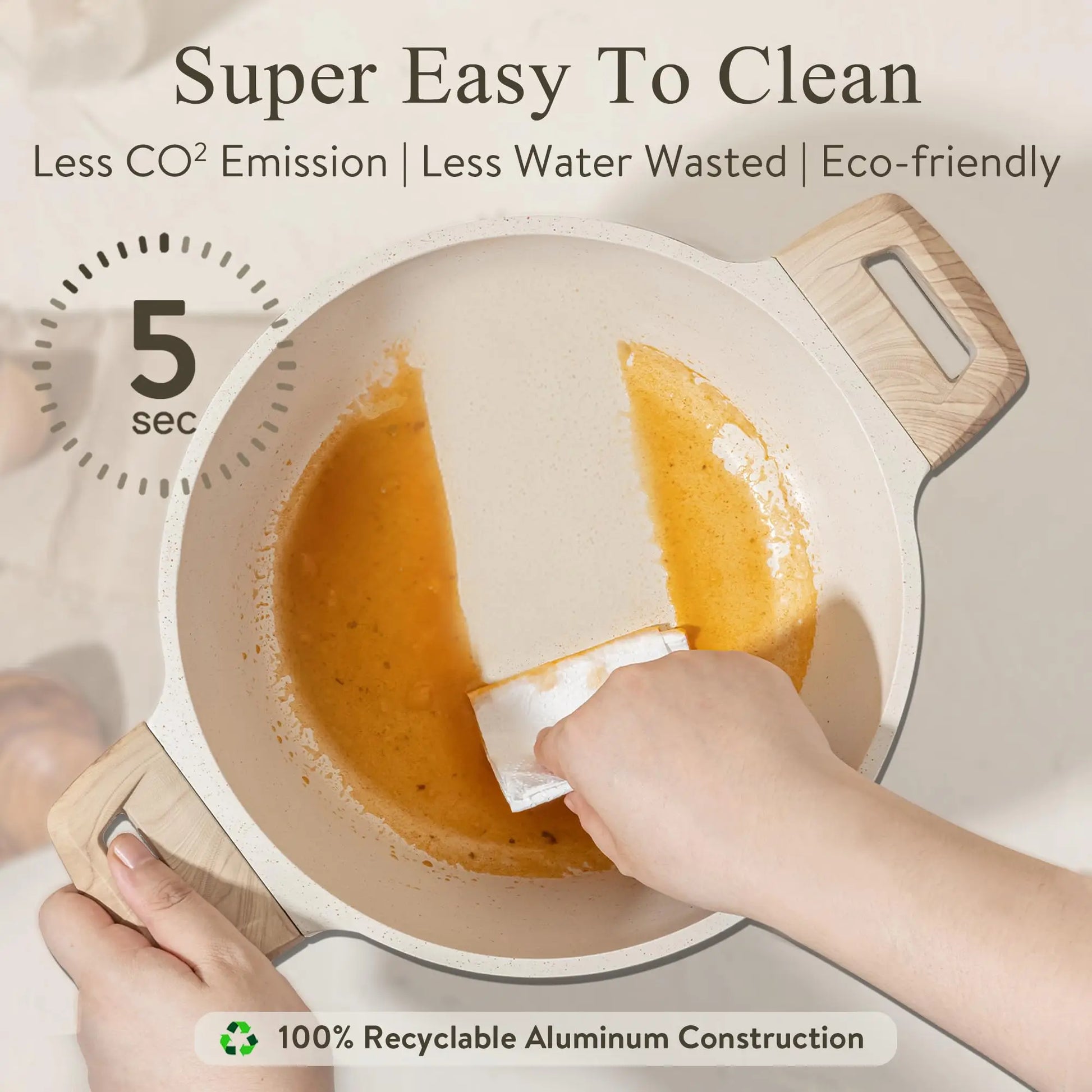 HKM-310227 10-Piece Cookware Set with Frying Pan, Soup Pot, and Spatula for Versatile Kitchen Cooking