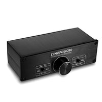 HKM-310227 Dual Channel Volume Control with RCA and Balanced XLR Inputs/Outputs, Passive PreAmp for Active Speakers