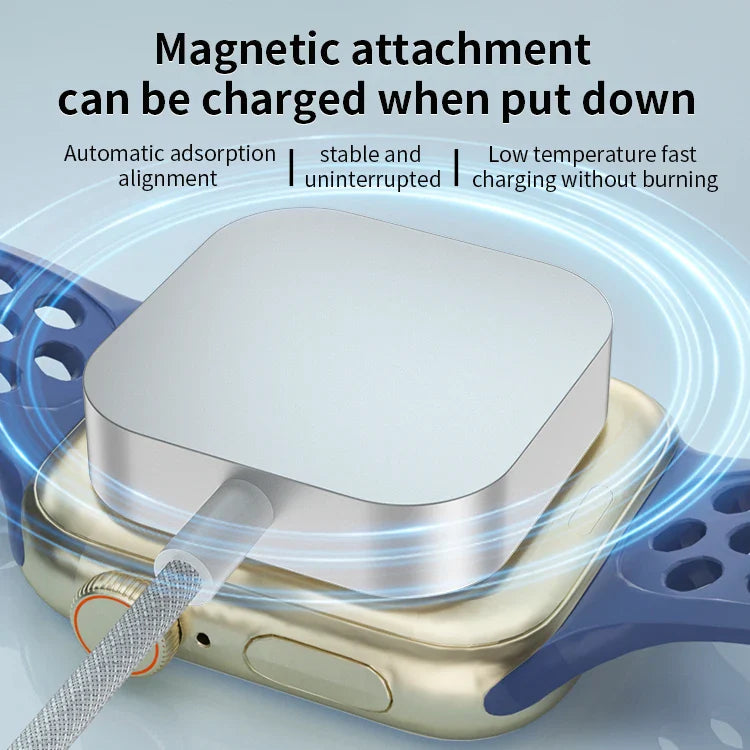 HKM-310419 Magnetic Wireless Charger Cable for Apple Watch Ultra Series 9/8/7/6/5/4/SE - Fast Charging