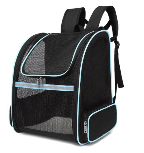 HKM-3104701 Full Mesh Breathable Canvas Pet Carrier Bag in Multiple Colors