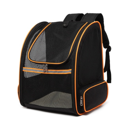 HKM-3104701 Full Mesh Breathable Canvas Pet Carrier Bag in Multiple Colors