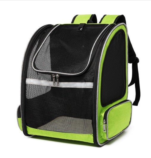 HKM-3104701 Full Mesh Breathable Canvas Pet Carrier Bag in Multiple Colors