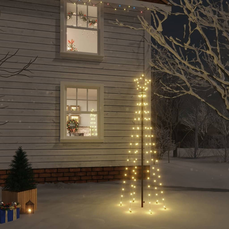 HKM-310483 Warm White LED Christmas Tree with Ground Stakes, 108 LEDs, 100 x 300 cm