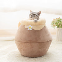 HKM-3106493 Cozy 3-in-1 Cat and Dog House with Soft Basin Shape for Ultimate Comfort