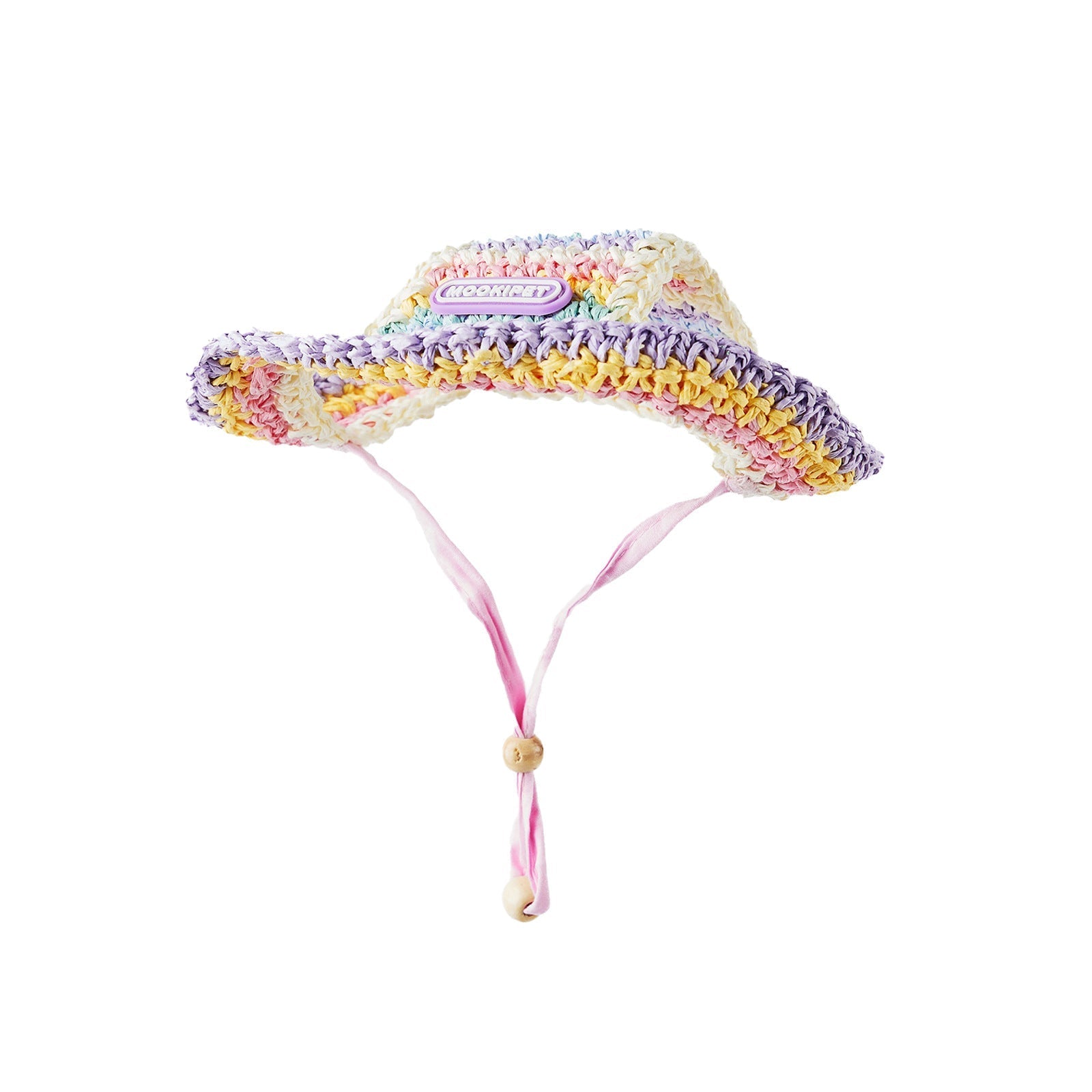 HKM-3107005 Summer Woven Sun Hat for Small Dogs - Casual Style for Yorkshire & Bichon