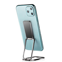 HKM-310739 Double Ring Folding Mobile Phone Holder - Adjustable Lazy Desktop Stand in Electroplating Colors