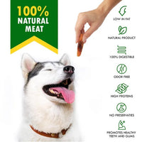 HKM-3108285 Sweet Potato & Chicken Dog Chew Treats - Grain-Free, Organic, Dried Snacks for Small & Large Dogs