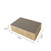 HKM-3108413 Corrugated Paper Cat Scratch Board Toy for Interactive Play - 42x23x26cm
