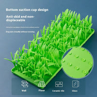 HKM-3109053 Silicone Non-Slip Pet Feeding Mat with Creative Grass Design for Dogs and Cats