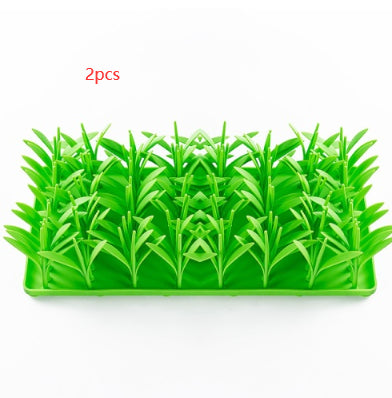 HKM-3109053 Silicone Non-Slip Pet Feeding Mat with Creative Grass Design for Dogs and Cats