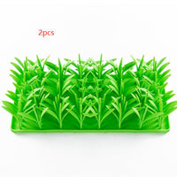 HKM-3109053 Silicone Non-Slip Pet Feeding Mat with Creative Grass Design for Dogs and Cats