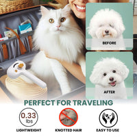 HKM-3109693 Water Brush for Dogs and Cats with Steam Massage and Self-Cleaning Slicker Brush for Shedding