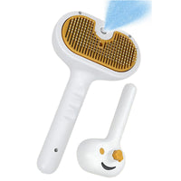HKM-3109693 Water Brush for Dogs and Cats with Steam Massage and Self-Cleaning Slicker Brush for Shedding
